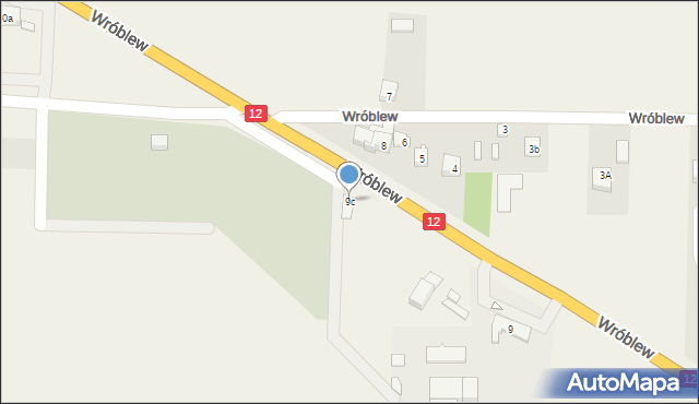 Wróblew, Wróblew, 9c, mapa Wróblew