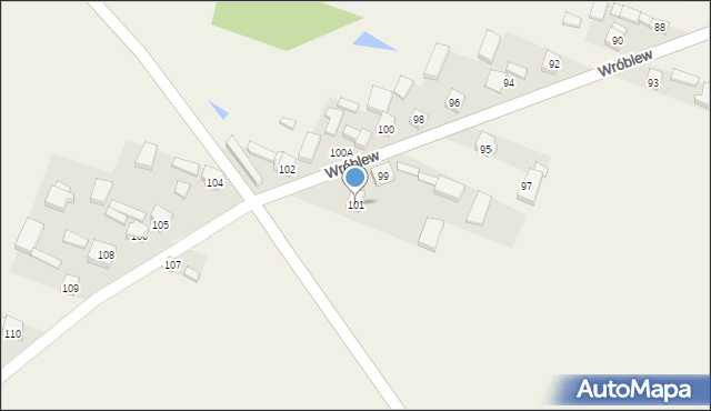 Wróblew, Wróblew, 101, mapa Wróblew