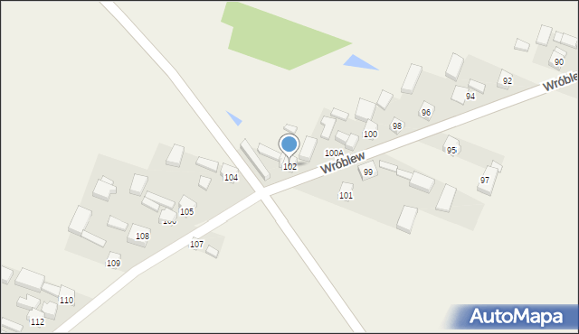Wróblew, Wróblew, 102, mapa Wróblew