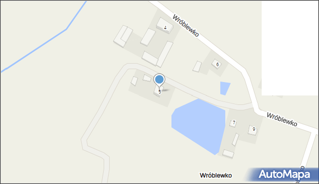 Wróblewko, Wróblewko, 5, mapa Wróblewko