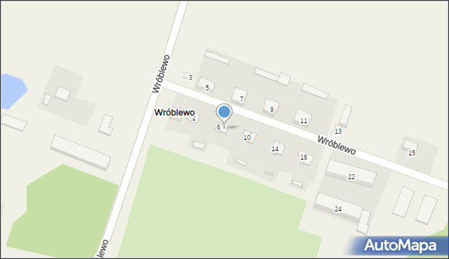 Wróblewo, Wróblewo, 8, mapa Wróblewo