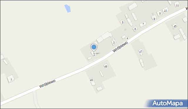 Wróblewo, Wróblewo, 2, mapa Wróblewo