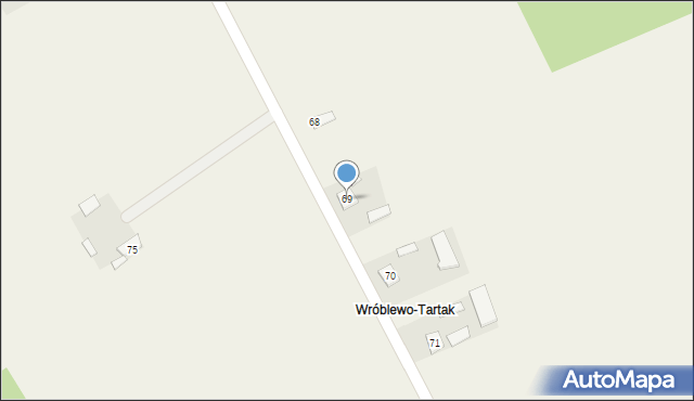 Wróblewo, Wróblewo, 69, mapa Wróblewo