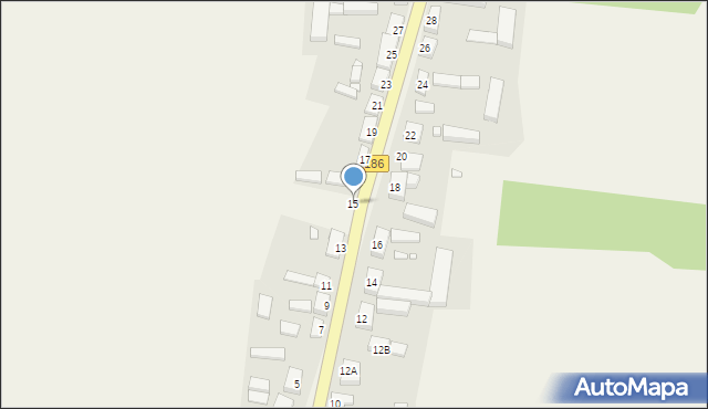 Wróblewo, Wróblewo, 15, mapa Wróblewo