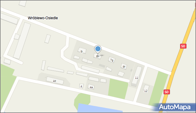 Wróblewo-Osiedle, Wróblewo-Osiedle, 8h, mapa Wróblewo-Osiedle