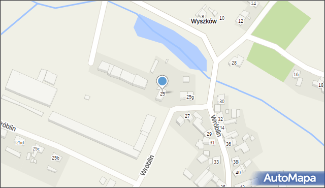 Wróblin, Wróblin, 25, mapa Wróblin