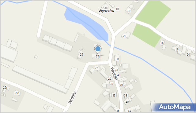 Wróblin, Wróblin, 25g, mapa Wróblin