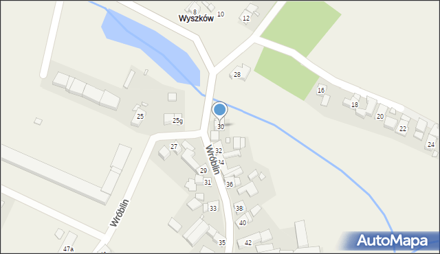 Wróblin, Wróblin, 30, mapa Wróblin