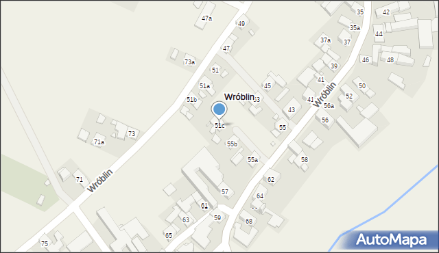 Wróblin, Wróblin, 51c, mapa Wróblin