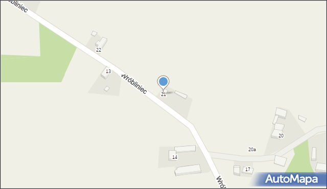 Wróbliniec, Wróbliniec, 21, mapa Wróbliniec