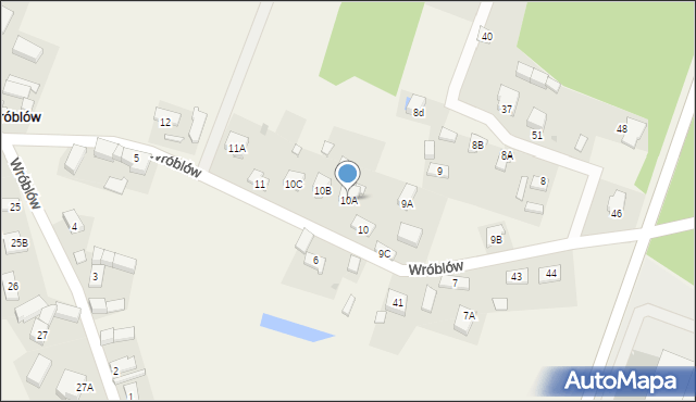 Wróblów, Wróblów, 10A, mapa Wróblów