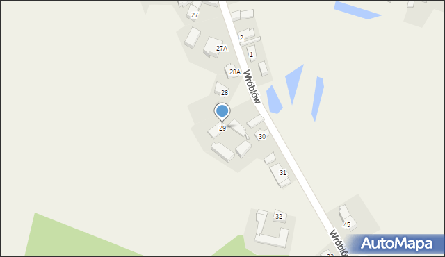 Wróblów, Wróblów, 29, mapa Wróblów