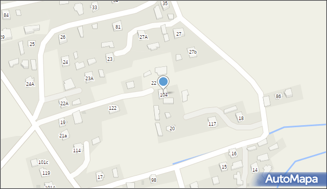 Wróblowa, Wróblowa, 104, mapa Wróblowa