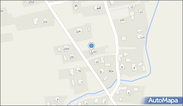 Wróblowa, Wróblowa, 11, mapa Wróblowa