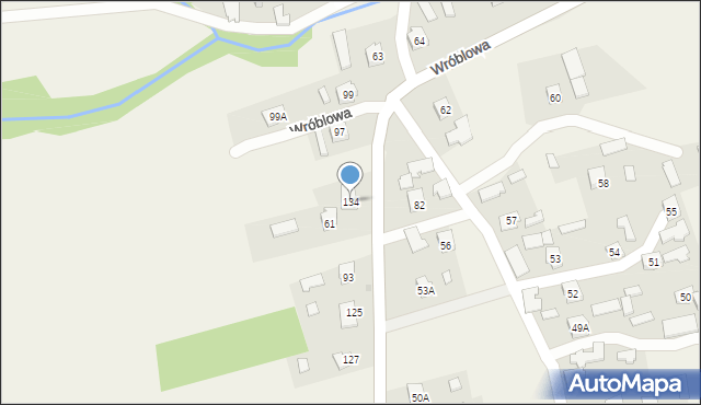 Wróblowa, Wróblowa, 134, mapa Wróblowa