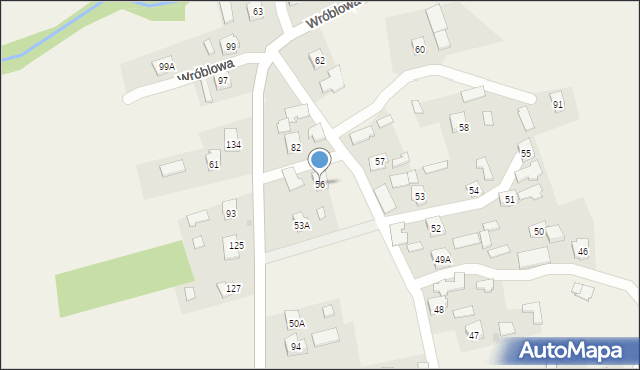Wróblowa, Wróblowa, 56, mapa Wróblowa