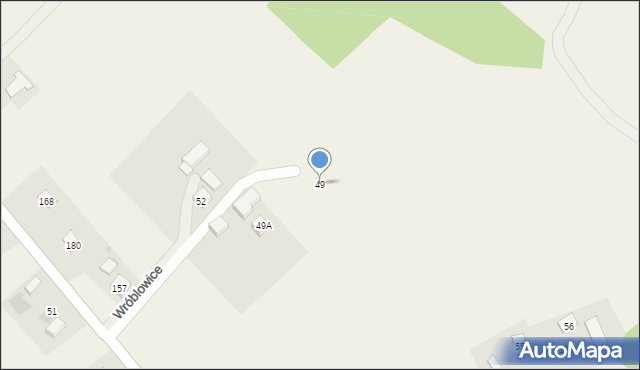 Wróblowice, Wróblowice, 49, mapa Wróblowice