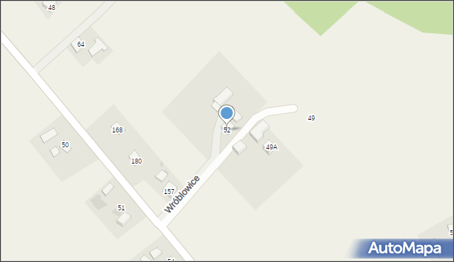 Wróblowice, Wróblowice, 52, mapa Wróblowice
