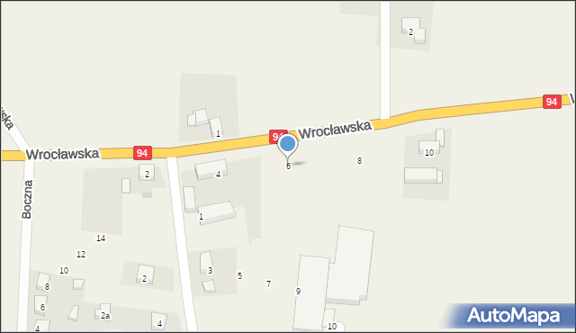 Wróblowice, Wrocławska, 6, mapa Wróblowice