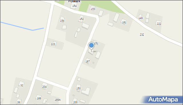 Wrocanka, Wrocanka, 151a, mapa Wrocanka