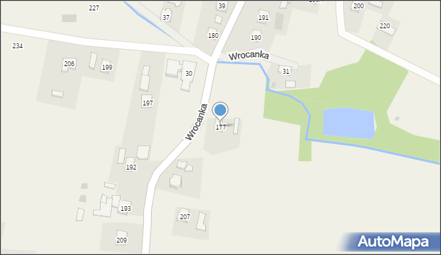 Wrocanka, Wrocanka, 177, mapa Wrocanka