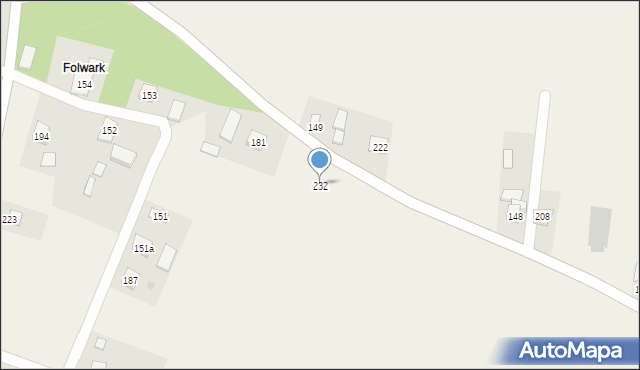 Wrocanka, Wrocanka, 232, mapa Wrocanka