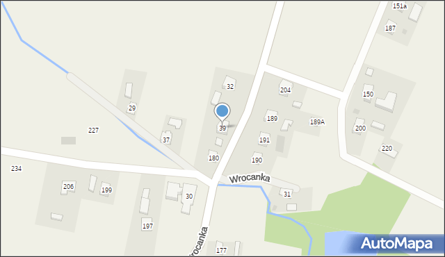 Wrocanka, Wrocanka, 39, mapa Wrocanka