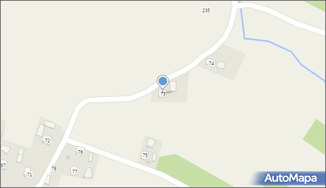 Wrocanka, Wrocanka, 73, mapa Wrocanka