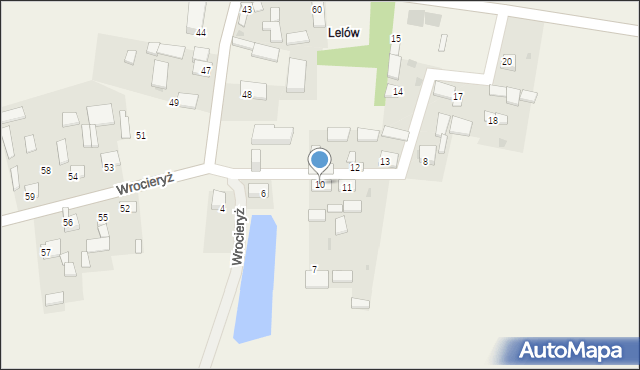 Wrocieryż, Wrocieryż, 10, mapa Wrocieryż