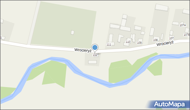 Wrocieryż, Wrocieryż, 112, mapa Wrocieryż