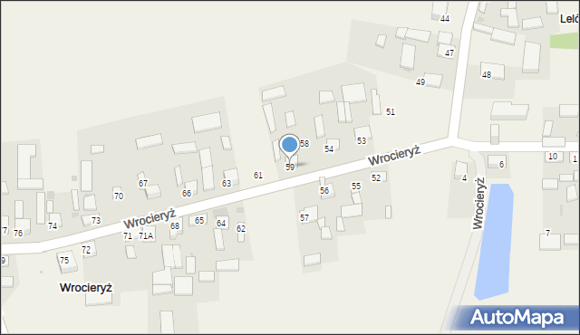 Wrocieryż, Wrocieryż, 59, mapa Wrocieryż