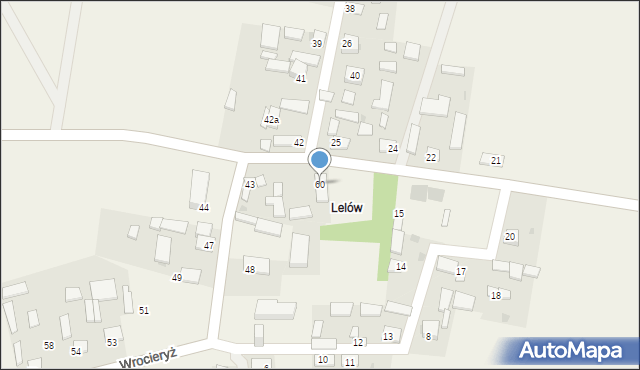 Wrocieryż, Wrocieryż, 60, mapa Wrocieryż