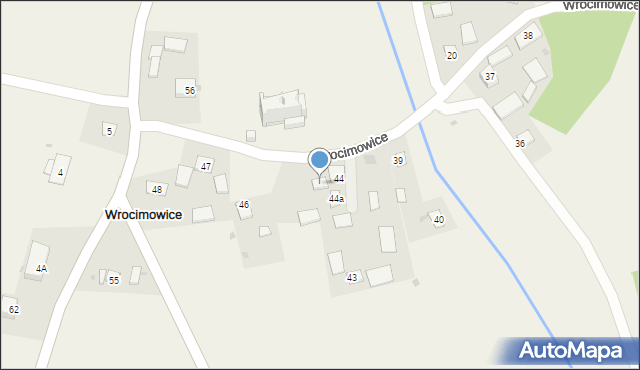 Wrocimowice, Wrocimowice, 45, mapa Wrocimowice