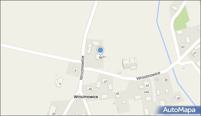 Wrocimowice, Wrocimowice, 56, mapa Wrocimowice