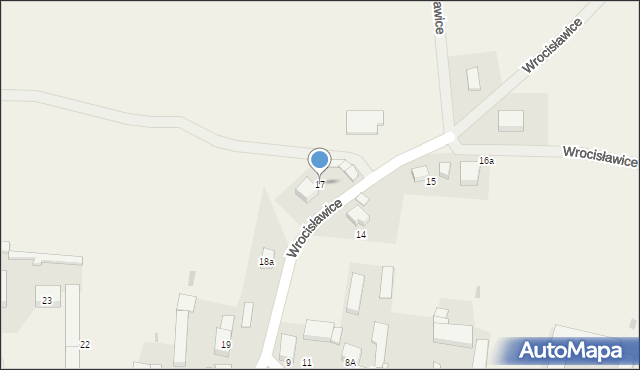 Wrocisławice, Wrocisławice, 17, mapa Wrocisławice