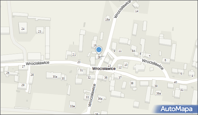 Wrocisławice, Wrocisławice, 18, mapa Wrocisławice