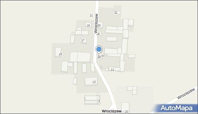 Wrociszew, Wrociszew, 24, mapa Wrociszew