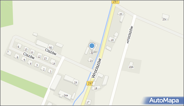 Wrociszów, Wrociszów, 22, mapa Wrociszów