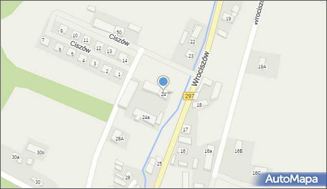 Wrociszów, Wrociszów, 24, mapa Wrociszów