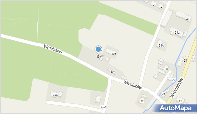 Wrociszów, Wrociszów, 30a, mapa Wrociszów