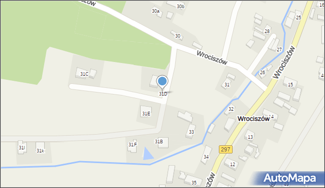 Wrociszów, Wrociszów, 31D, mapa Wrociszów