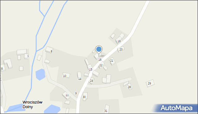 Wrociszów Dolny, Wrociszów Dolny, 17, mapa Wrociszów Dolny