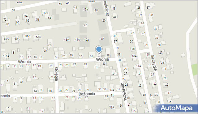 Wrocław, Wronia, 36, mapa Wrocławia