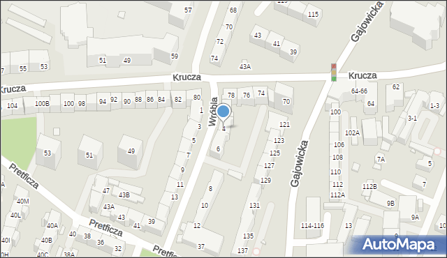 Wrocław, Wróbla, 4, mapa Wrocławia