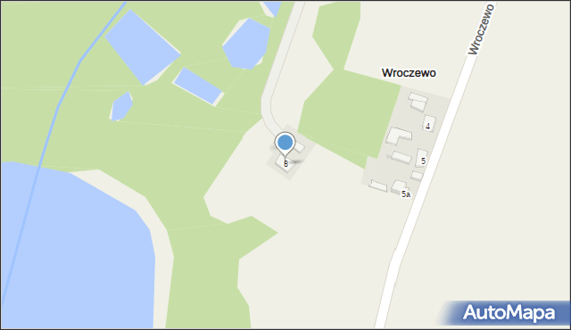 Wroczewo, Wroczewo, 8, mapa Wroczewo