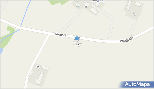 Wrogocin, Wrogocin, 19A, mapa Wrogocin
