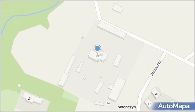 Wronczyn, Wronczyn, 13, mapa Wronczyn