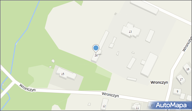 Wronczyn, Wronczyn, 14, mapa Wronczyn