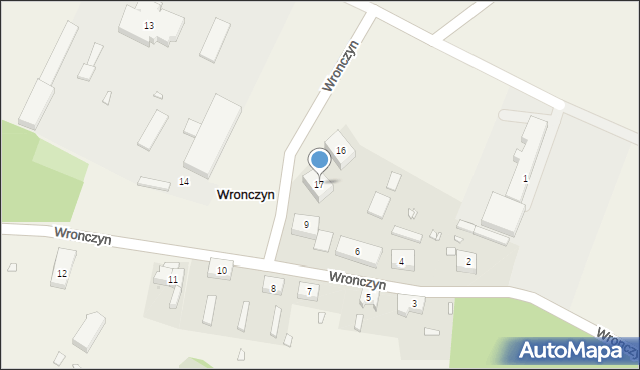 Wronczyn, Wronczyn, 17, mapa Wronczyn