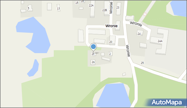 Wronie, Wronie, 2c, mapa Wronie